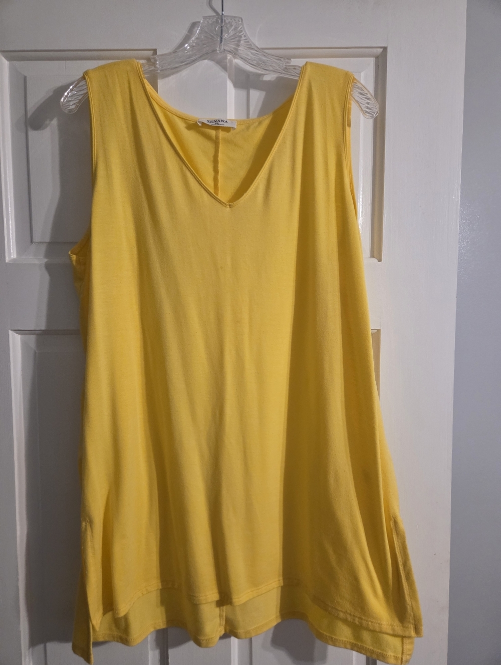 Zenana Yellow V-Neck Sleeveless Women’s Top